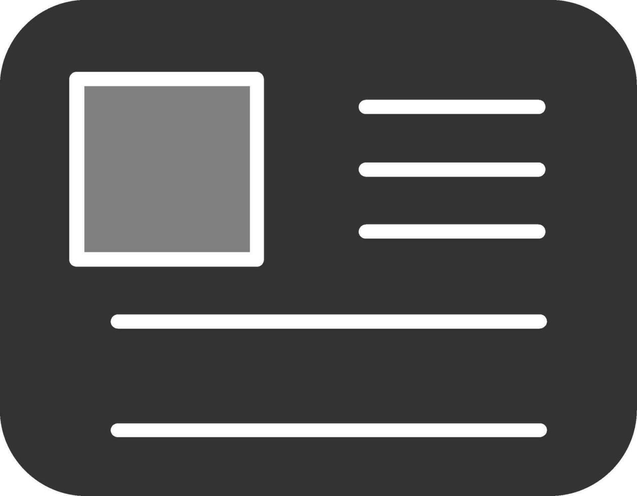Id Card Vector Icon