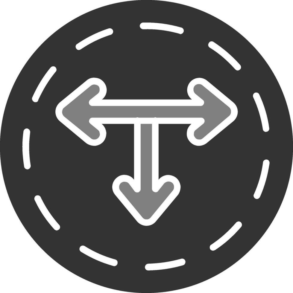 T Junction Vector Icon
