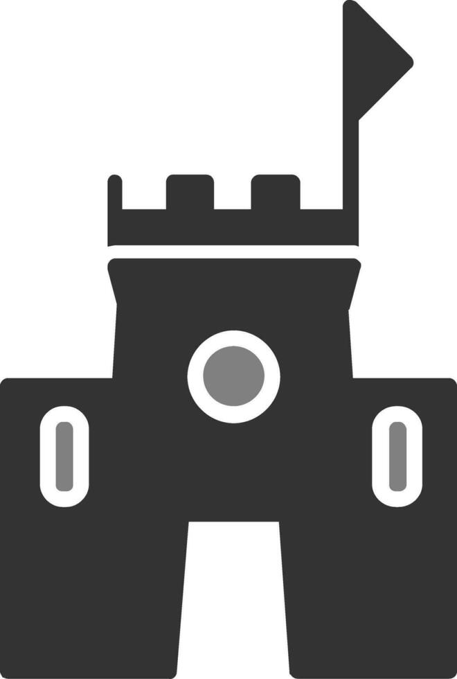 icono de vector de castillo de arena