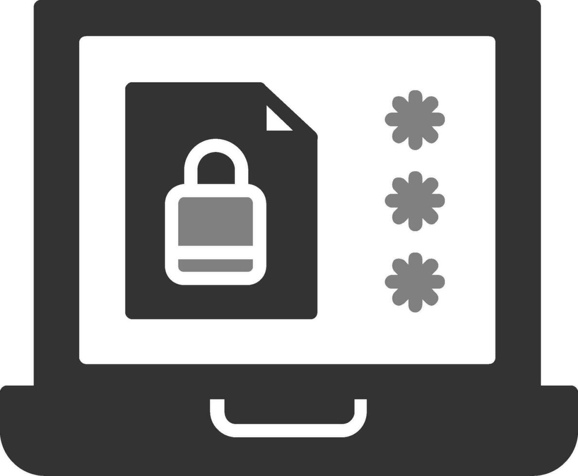 icono de vector de protección de archivos