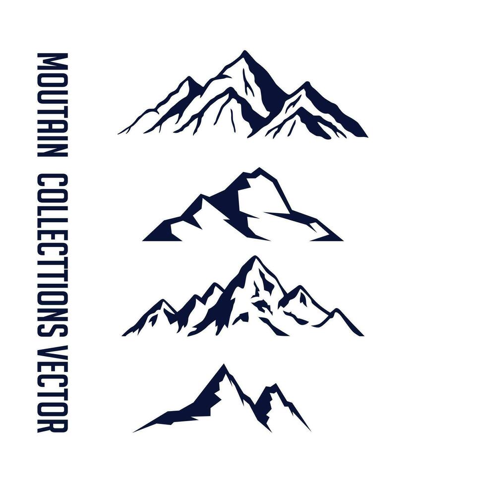 montaña colección vector ilustración