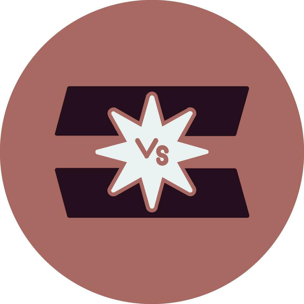 versus icono de vector