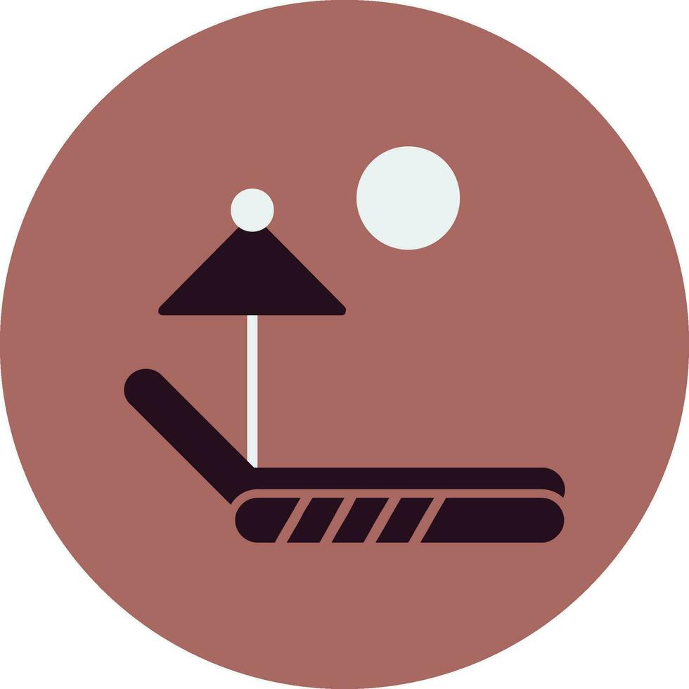 Sunbed Vector Icon