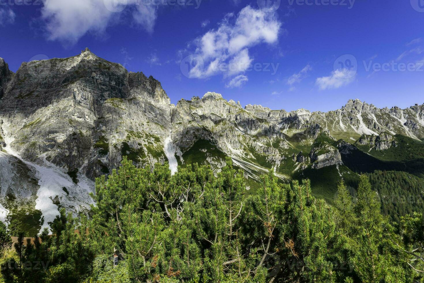 montaña paisaje de el stubai Alpes foto