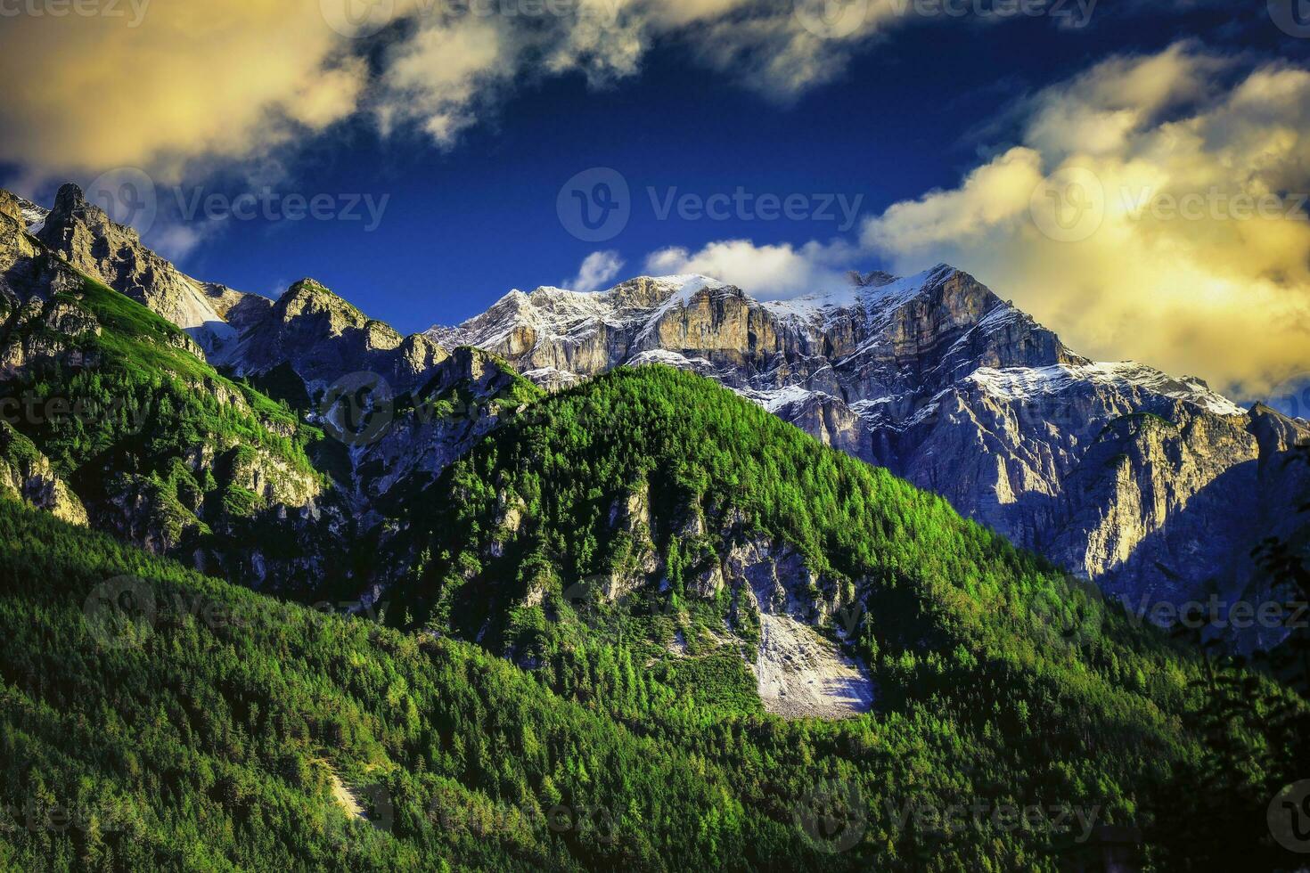 Mountain landscape of the Stubai Alps photo