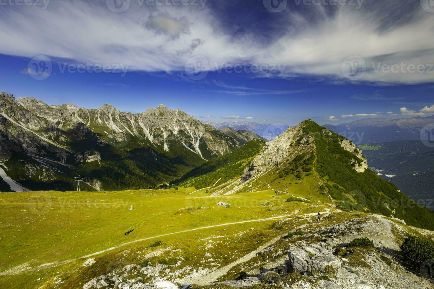 Mountain landscape of the Stubai Alps photo