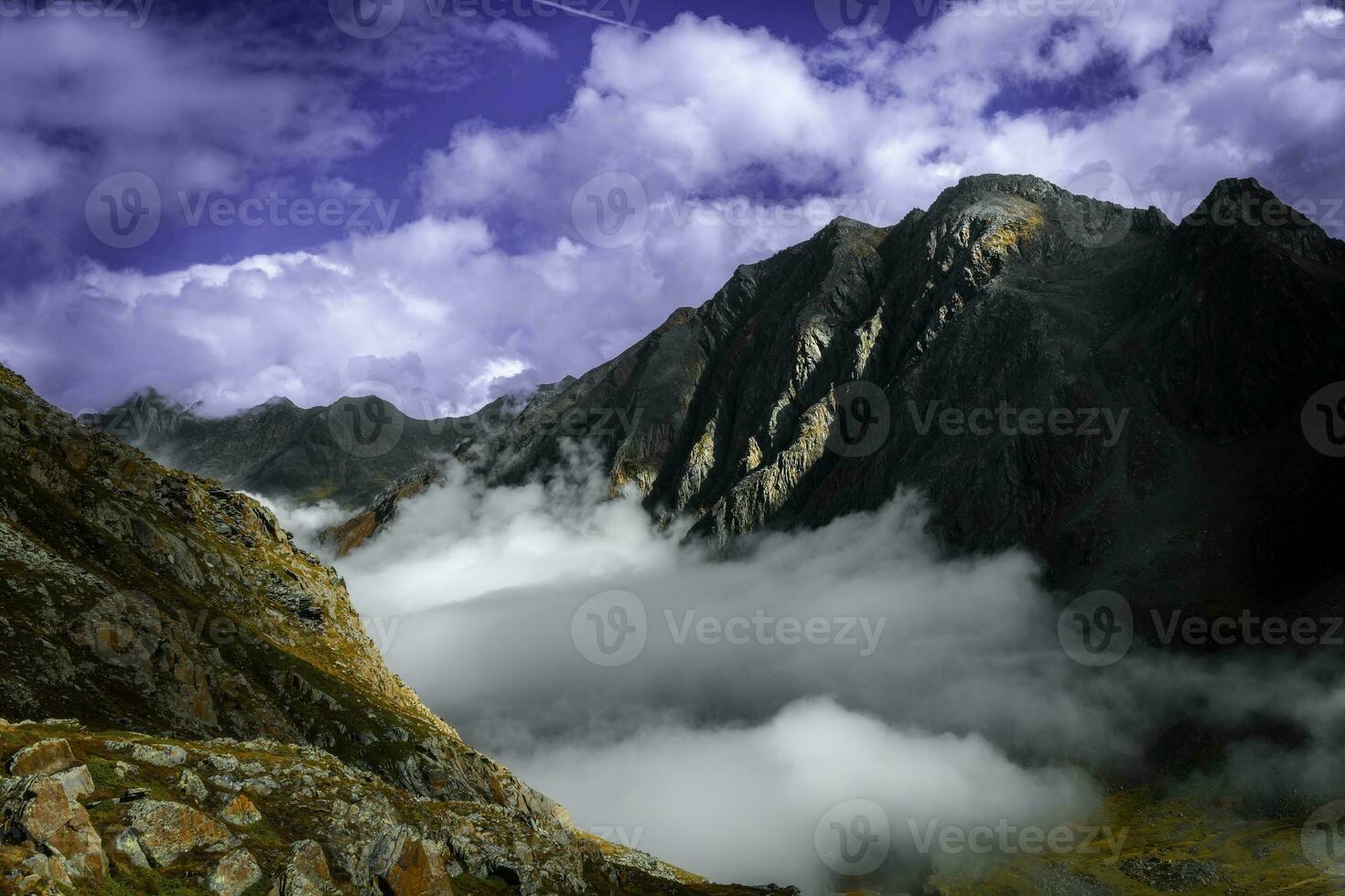 Mountain landscape of the Stubai Alps photo