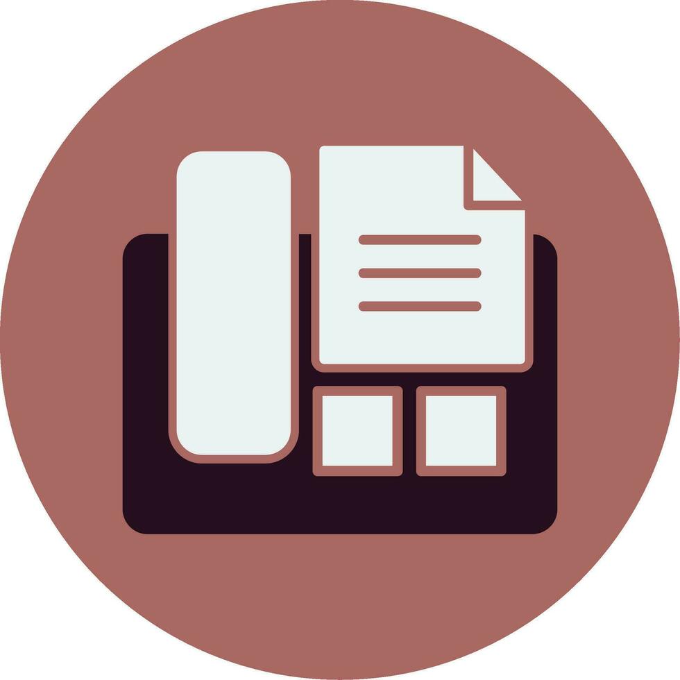 Fax Machine Vector Icon