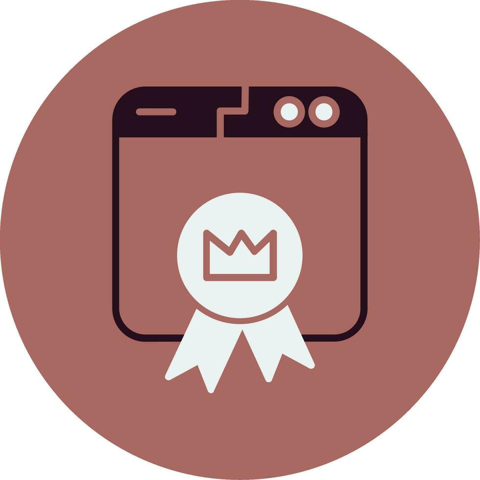 Premium Website Vector Icon