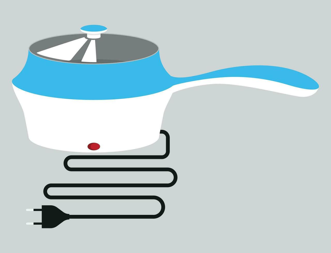 Vector electric pan for coocking