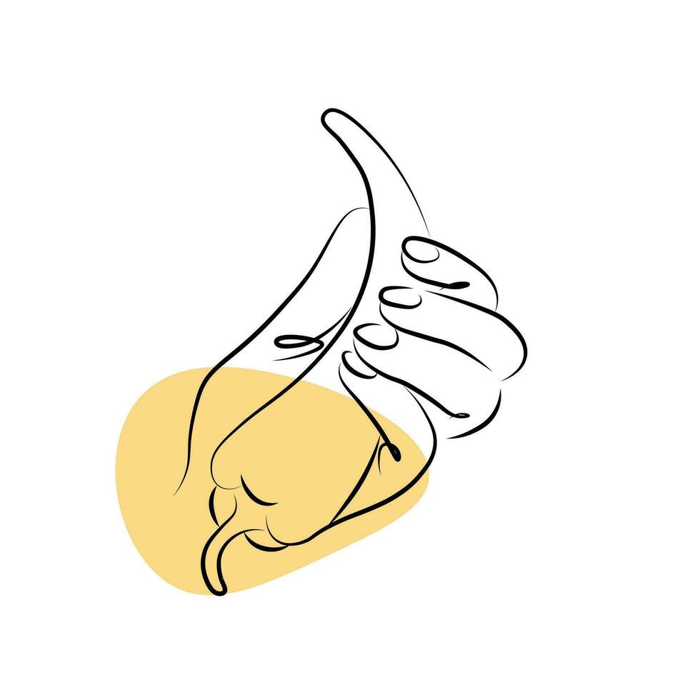 pepper in your hand vector