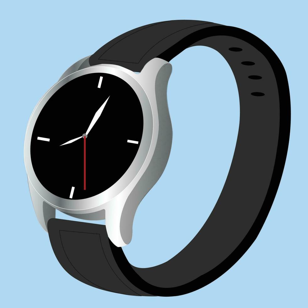 mano reloj vector