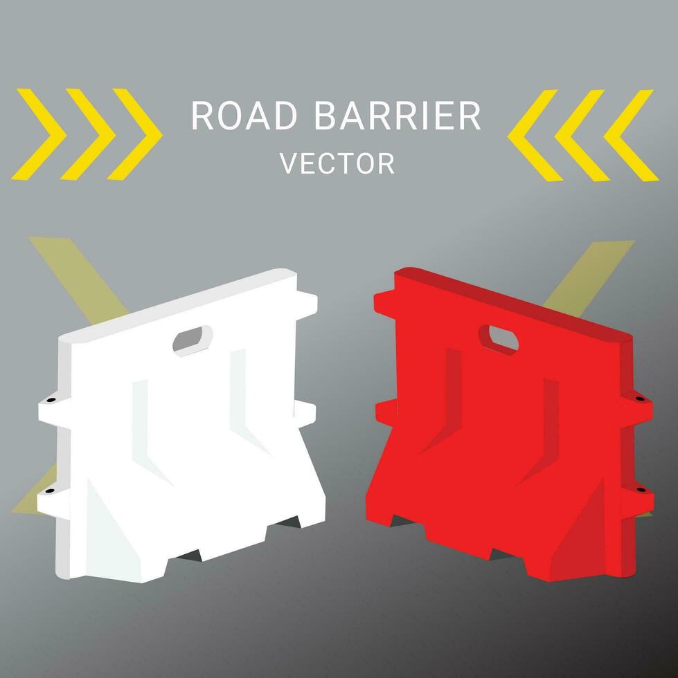 road block barricade vector