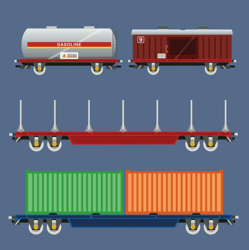 Cargo Train Vector