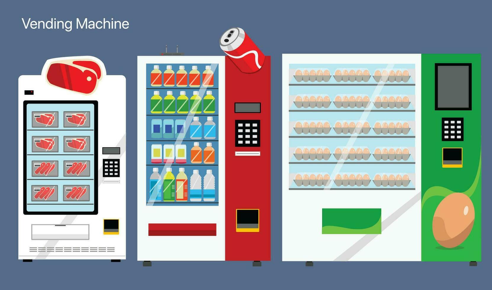 vending machine style vector