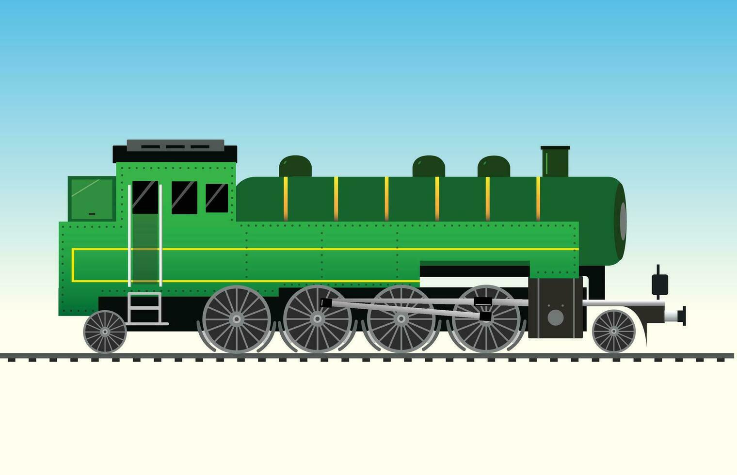 Steam locomotve vector