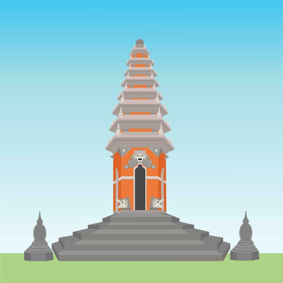 Hindu temple vector
