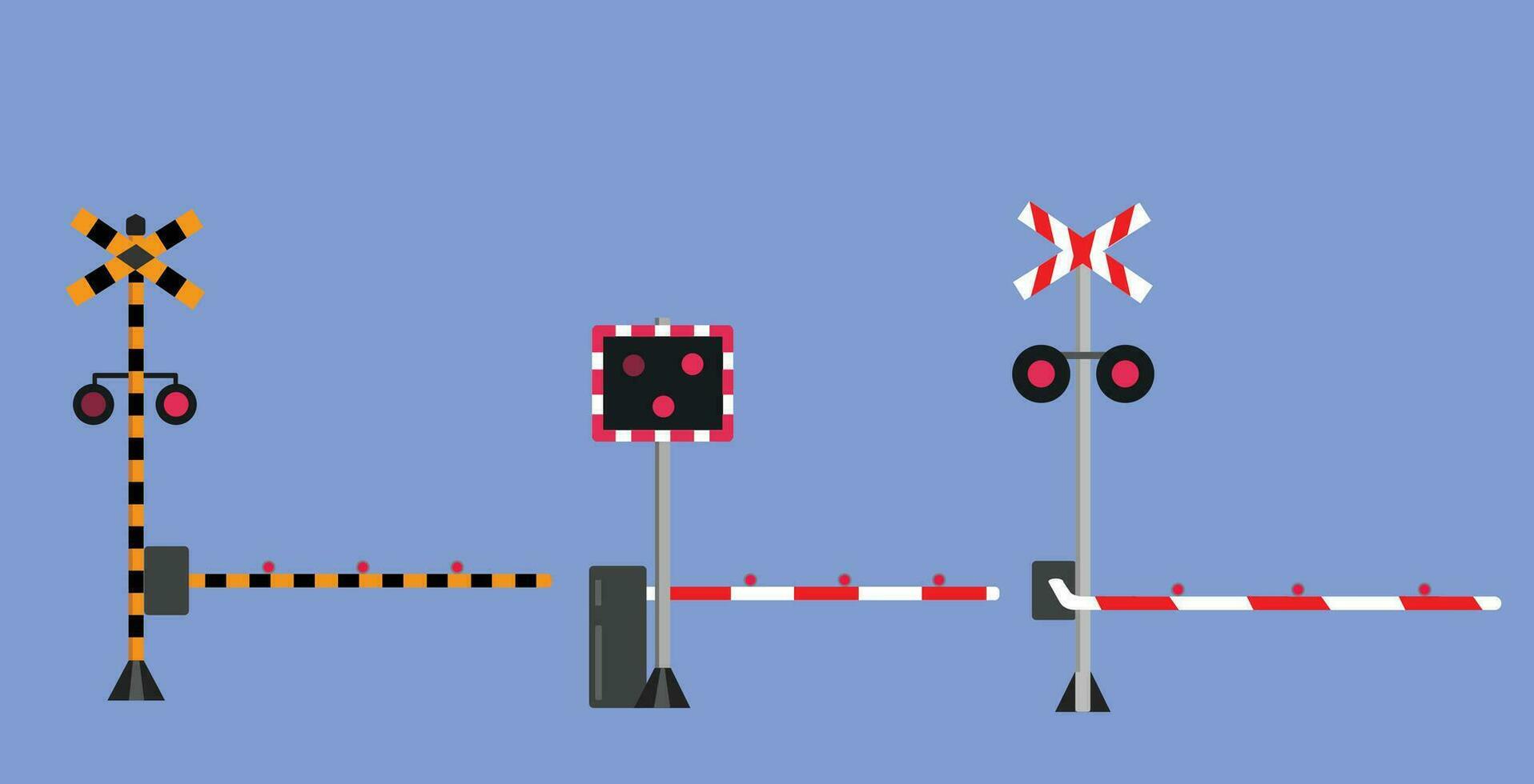 Rail Road Crossing sign vector