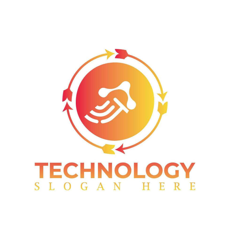 vector logo for corporate identity, technology, biotechnology, internet, system, Artificial Intelligence and computer. technology logo design vector template.