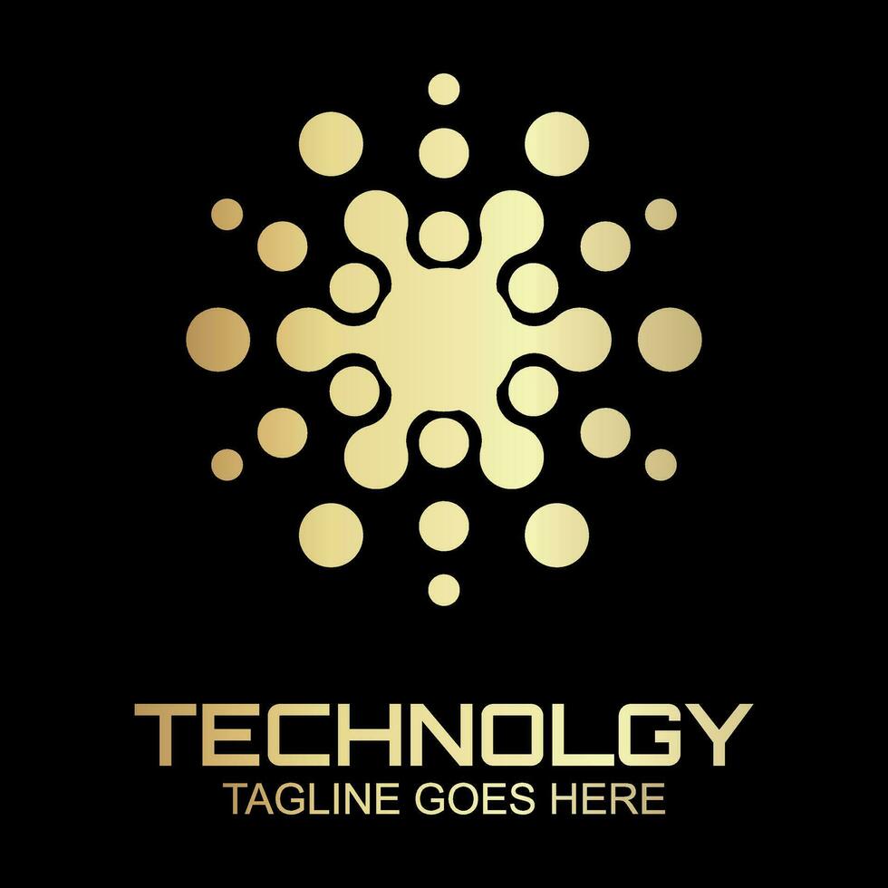 technology logo design vector template for corporate identity, technology, biotechnology, internet, system, Artificial Intelligence and computer.