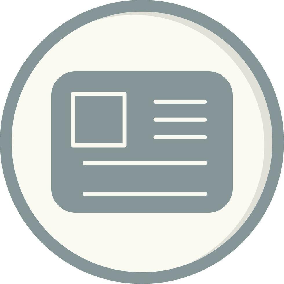Id Card Vector Icon
