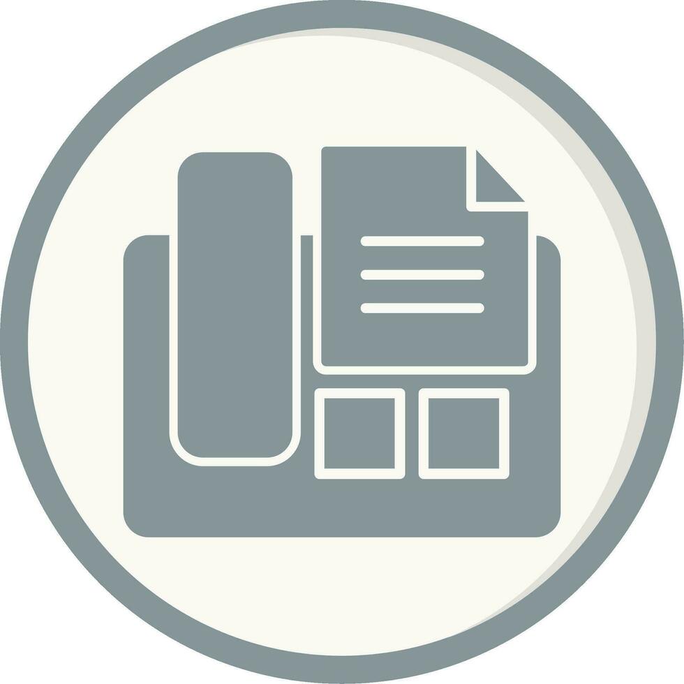 Fax Machine Vector Icon