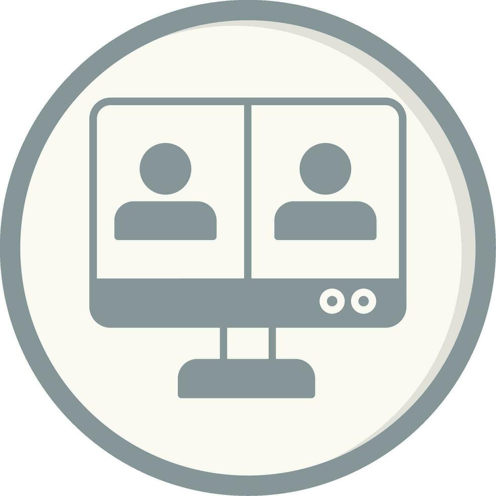 Online Meeting Vector Icon