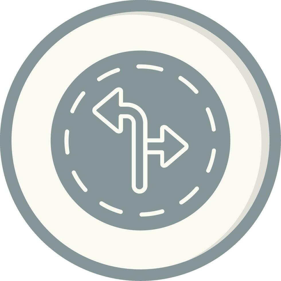 Turn Direction Vector Icon