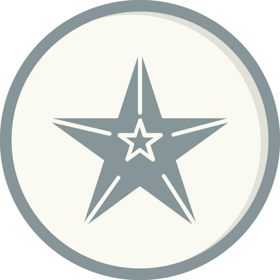 icono de vector de estrella de mar