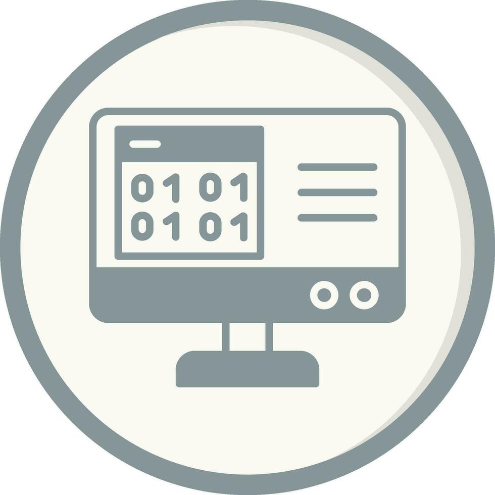 Binary Code Vector Icon
