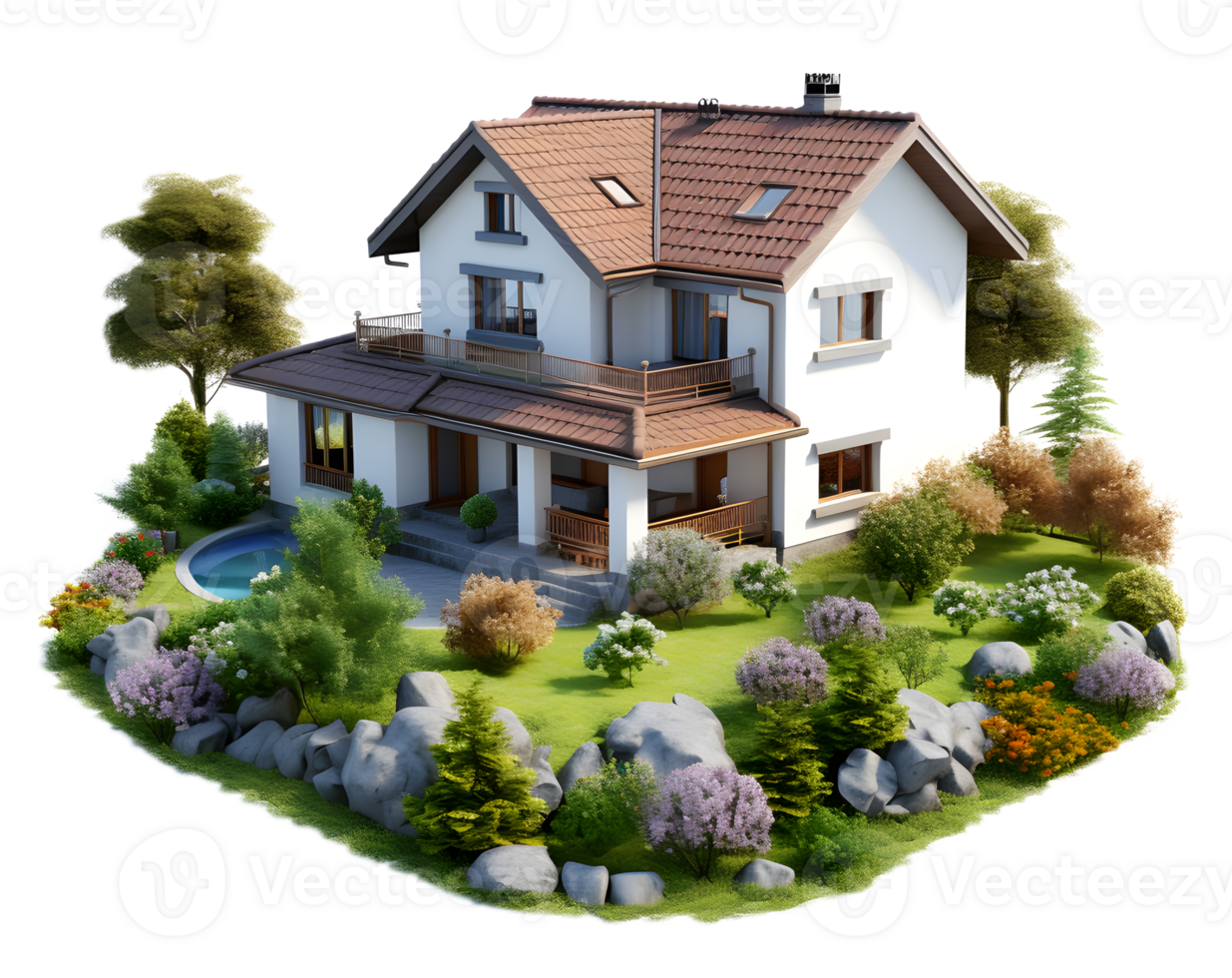 AI generated Luxury village house png luxurious village house png luxury country house png luxurious country house png luxury village home png luxurious village home png