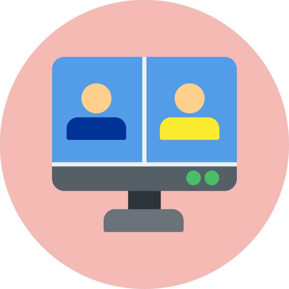 Online Meeting Vector Icon