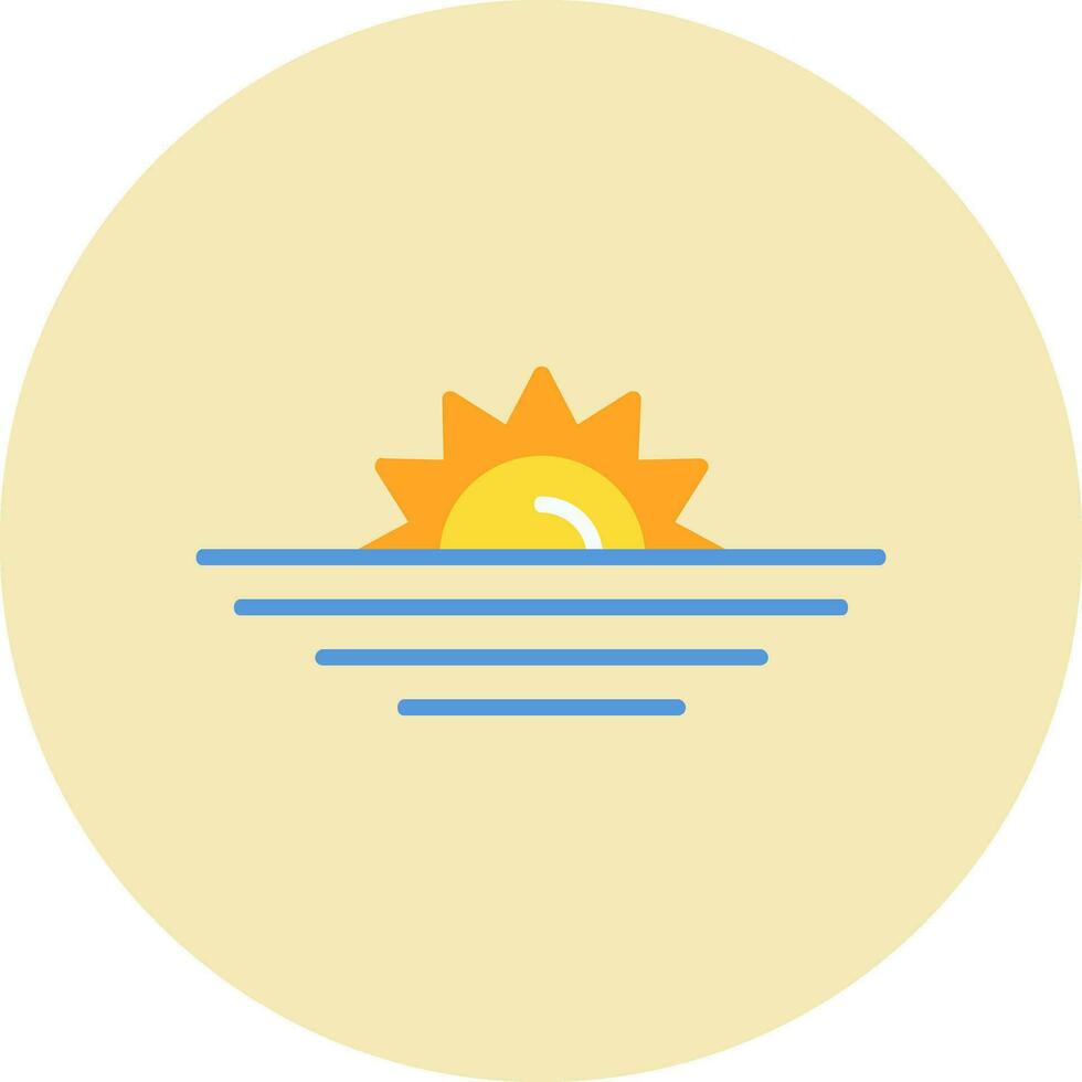 Sunset Vector Icon