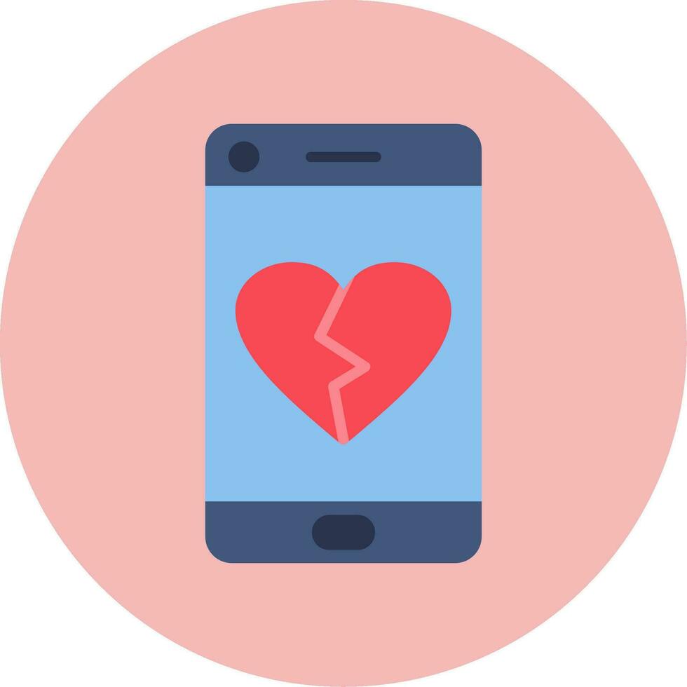 Heart Break Vector Icon