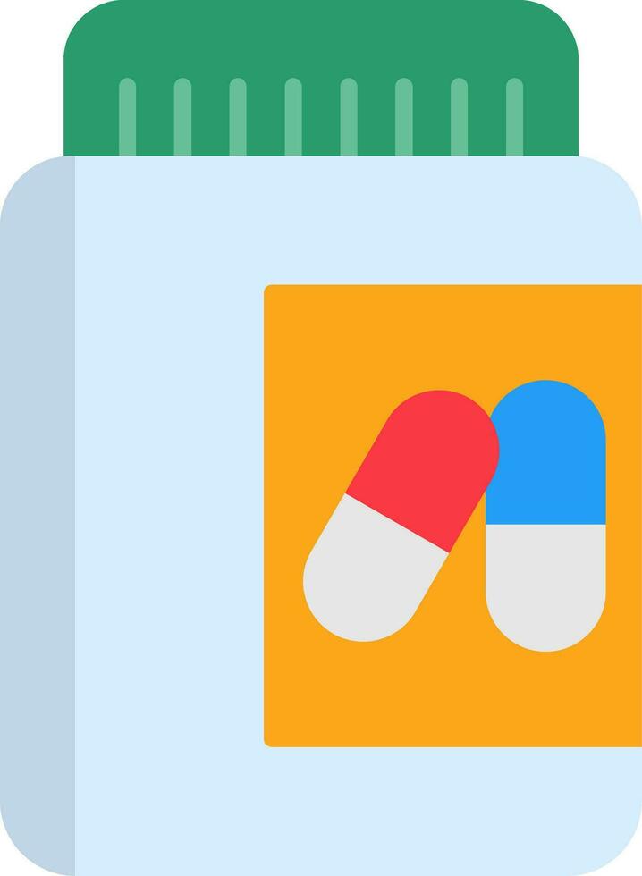 Pill Flat Icon vector