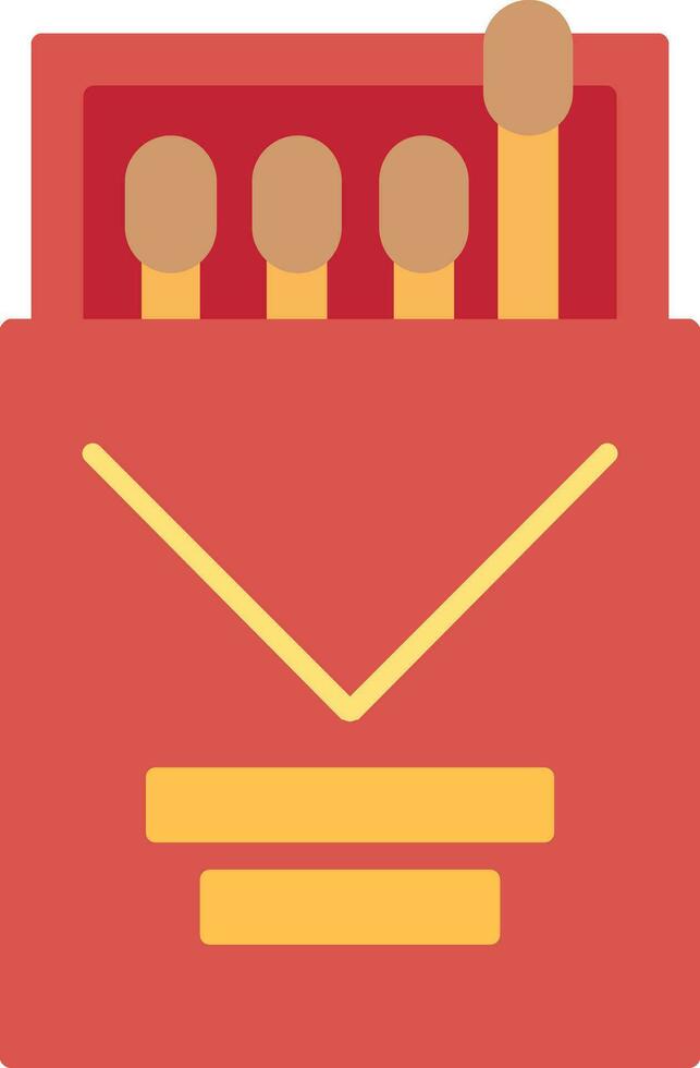 Match Box Flat Icon vector