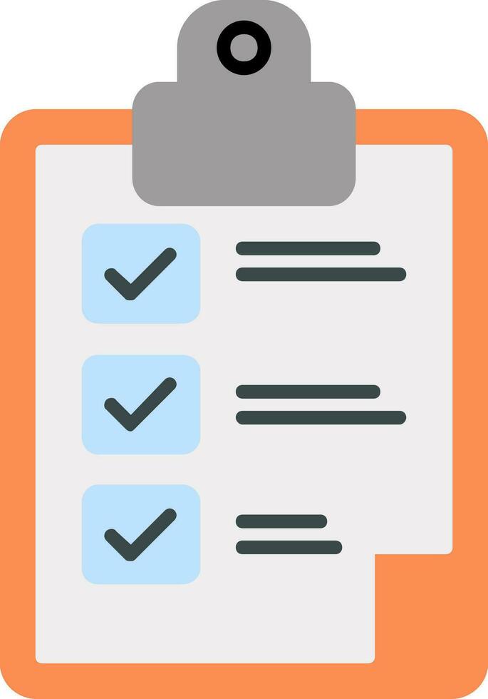 Clipboard Flat Icon vector