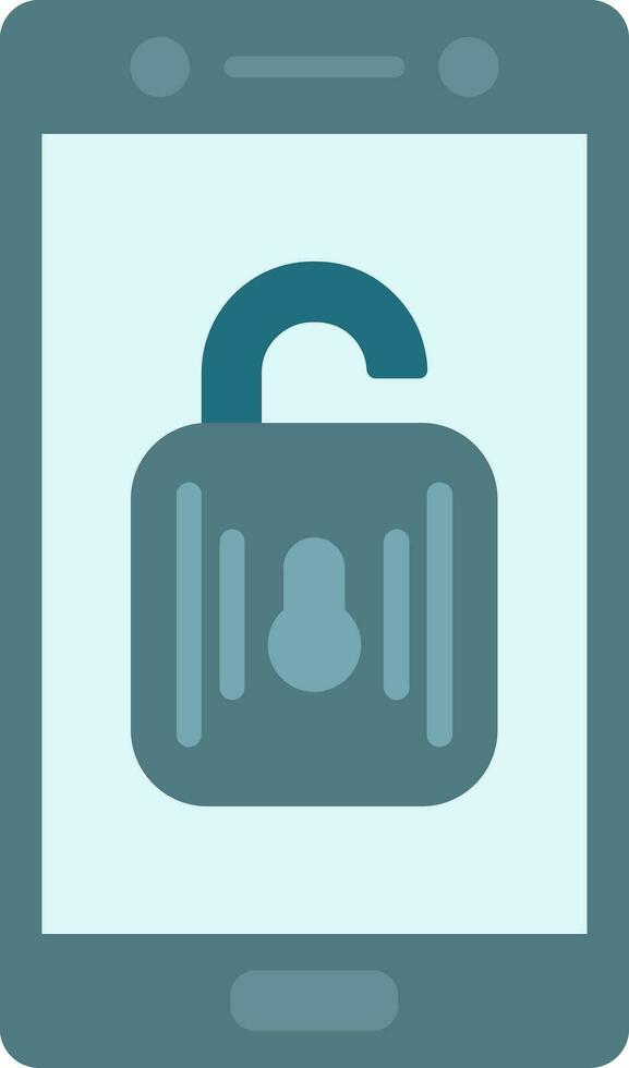 Unlock Flat Icon vector