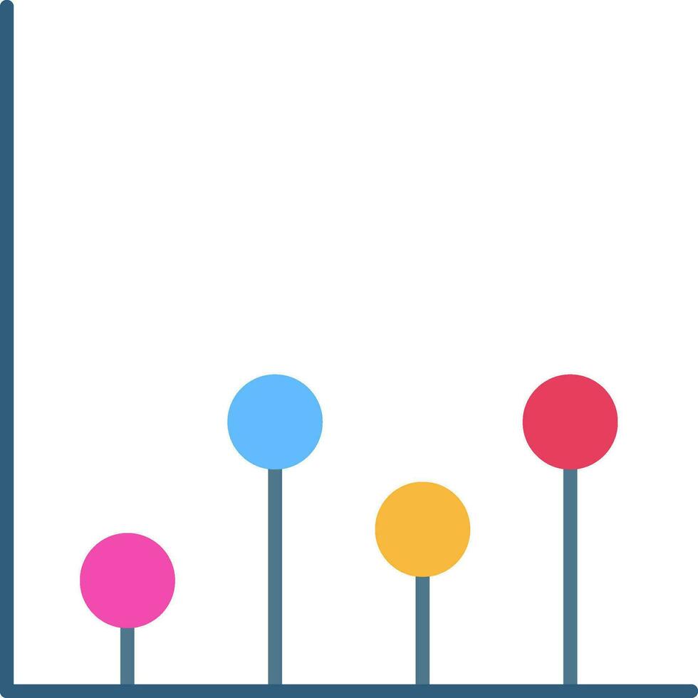 Chart Flat Icon vector