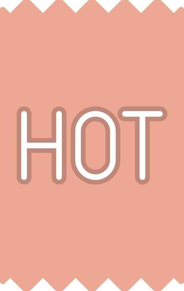 Hot Flat Icon vector