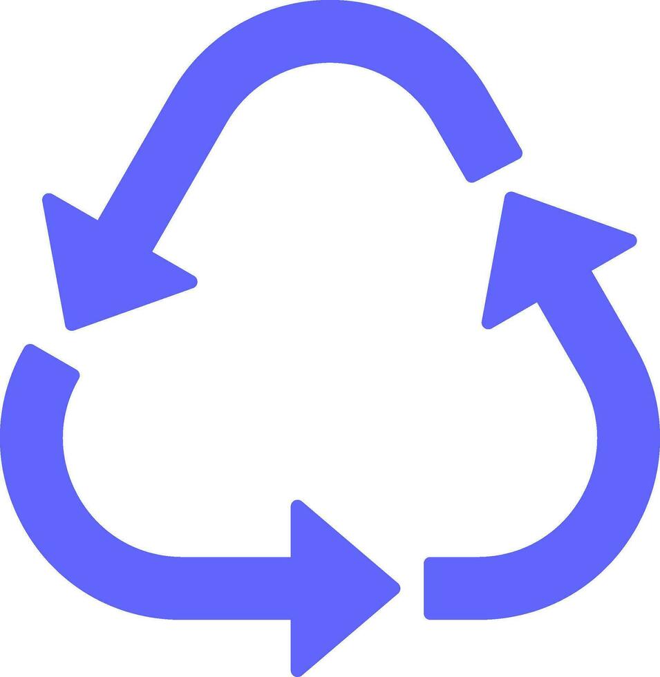 reciclar, plano, icono vector