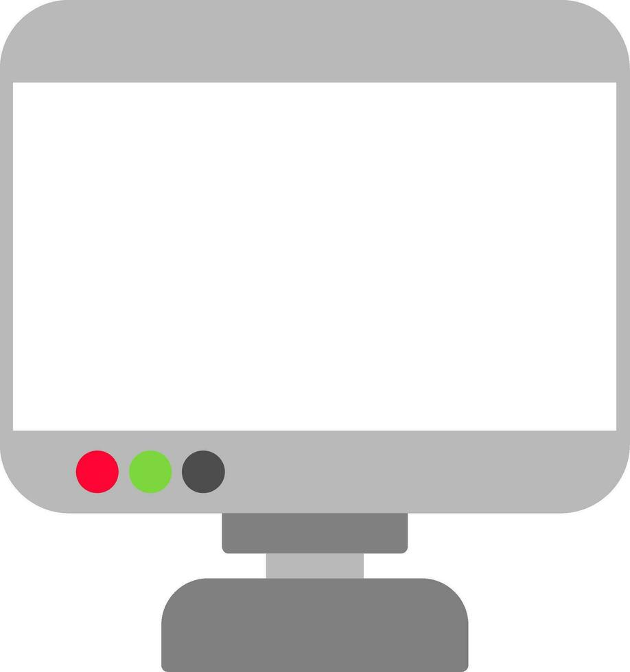 Monitor Flat Icon vector