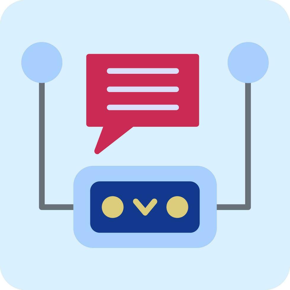 icono de vector de chatbot