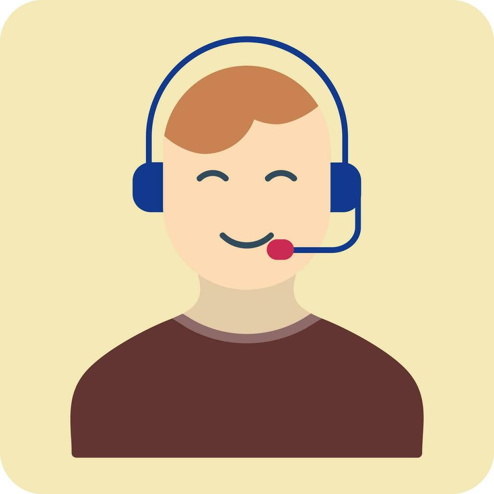 Customer Service Agent  Vector Icon