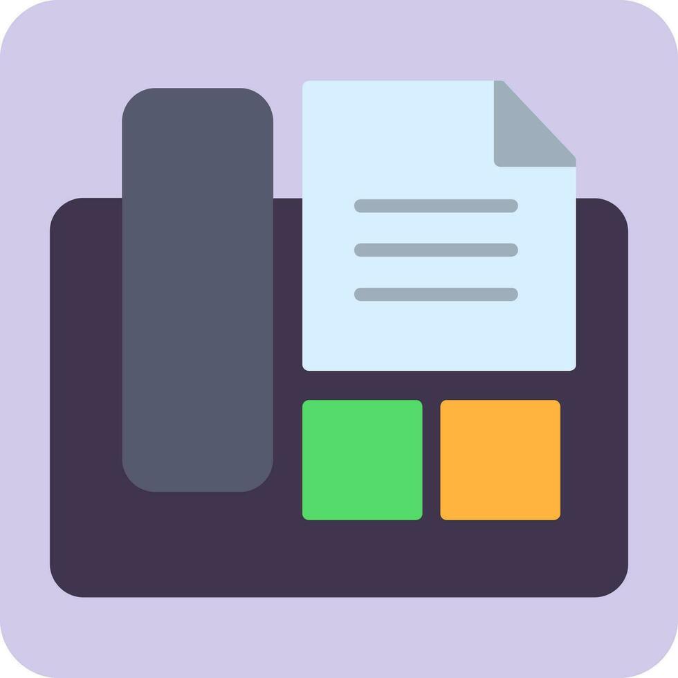 Fax Machine Vector Icon