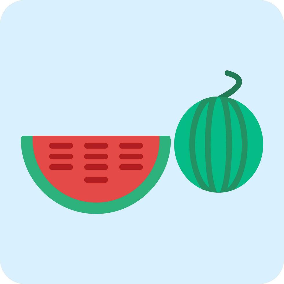 Water Melon Vector Icon