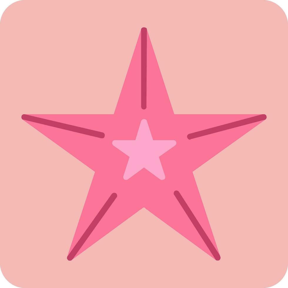 icono de vector de estrella de mar