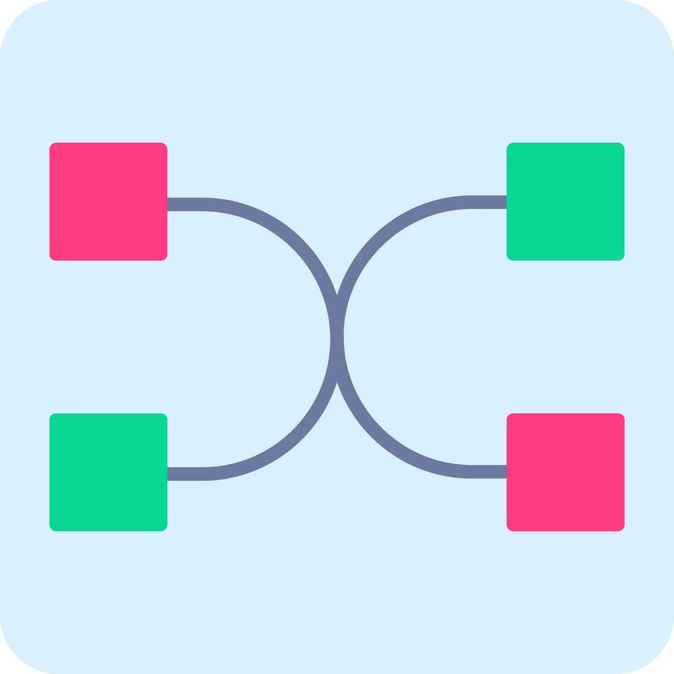 Many To Many Vector Icon