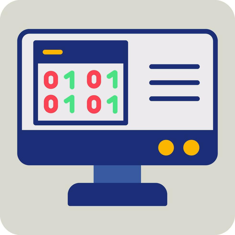 Binary Code Vector Icon