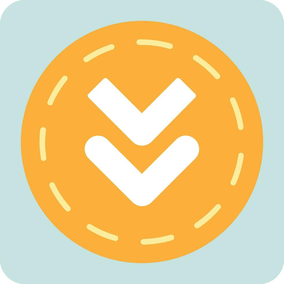Down Arrows Vector Icon